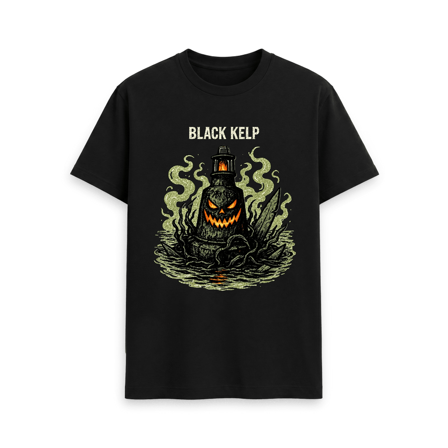 Black Printed T-shirt Front