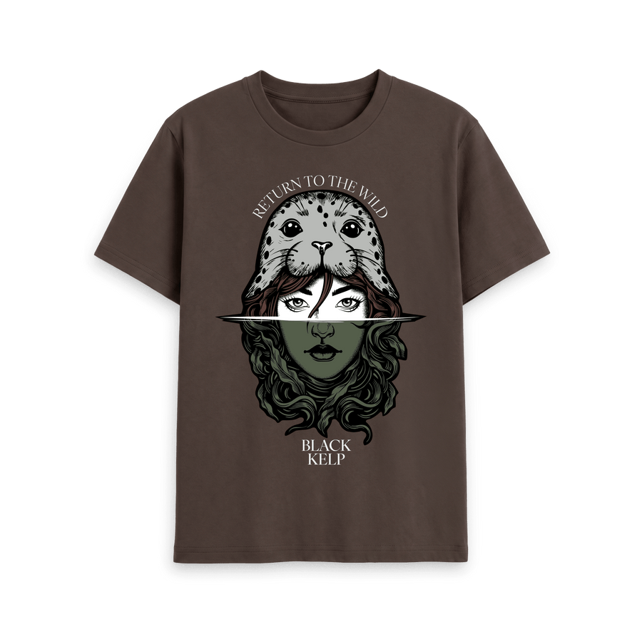 Chocolate Printed T-shirt Front