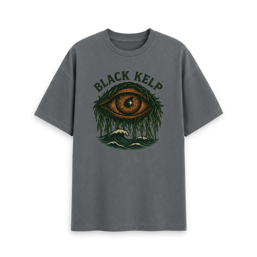 Slate Grey Printed T-shirt Front