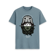 Stone Blue Printed T-shirt Front