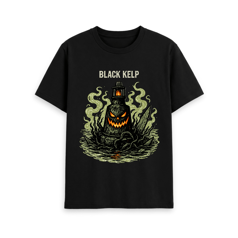 Black Printed T-shirt Front