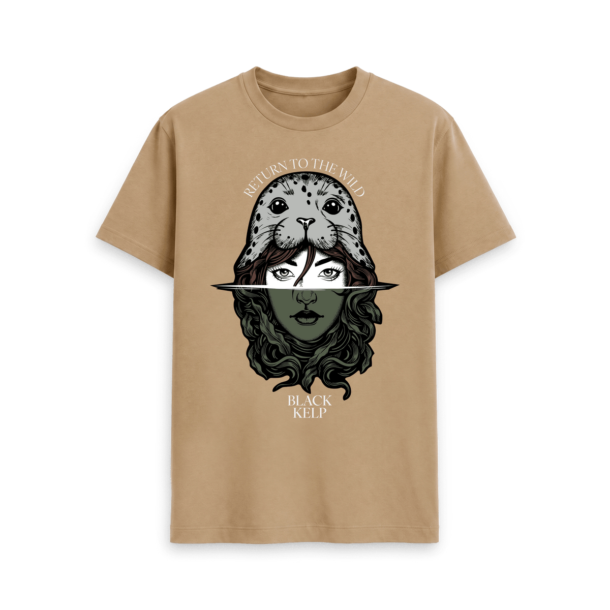 Sand Printed T-shirt Front