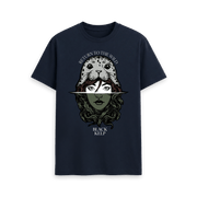 Navy Blue Printed T-shirt Front
