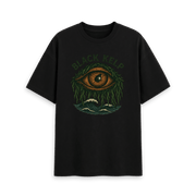 Black Printed T-shirt Front